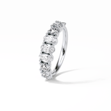 1.2 TCW Oval and Round Shaped Wedding Band 6