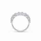1.2 TCW Oval and Round Shaped Wedding Band 7