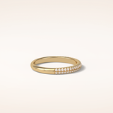 0.32 Round Shaped Moissanite Nine Stone Wedding Band