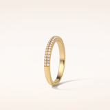 0.32 Round Shaped Moissanite Nine Stone Wedding Band