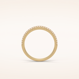 0.32 Round Shaped Moissanite Nine Stone Wedding Band