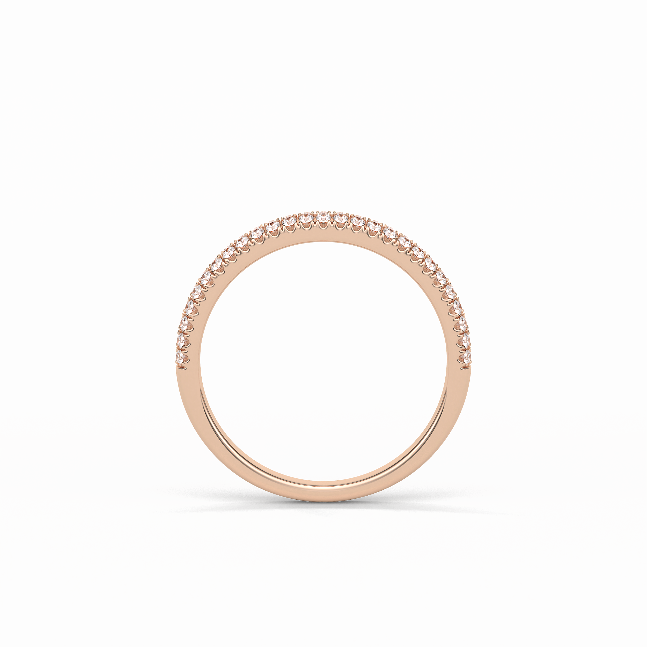 0.32 TCW Round Shaped Wedding Band 17
