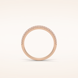 0.32 Round Shaped Moissanite Nine Stone Wedding Band