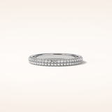 0.32 Round Shaped Moissanite Nine Stone Wedding Band