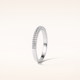 0.32 Round Shaped Moissanite Nine Stone Wedding Band