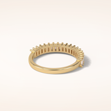 0.5 Baguette Shaped Moissanite Nine Stone Wedding Band