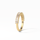 0.5 TCW Baguette Shaped Wedding Band 10