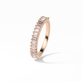 0.5 TCW Baguette Shaped Wedding Band 18