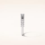 0.5 Baguette Shaped Moissanite Nine Stone Wedding Band