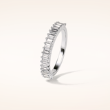 0.5 Baguette Shaped Moissanite Nine Stone Wedding Band