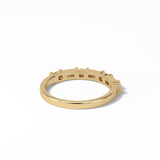 0.42 TCW Baguette and Round Shaped Wedding Band 9