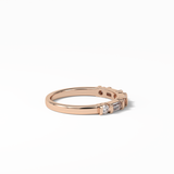0.42 TCW Baguette and Round Shaped Wedding Band 17
