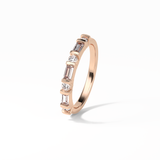 0.42 TCW Baguette and Round Shaped Wedding Band 20