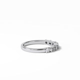 0.42 TCW Baguette and Round Shaped Wedding Band 3