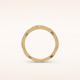 0.16 Round Shaped Moissanite Twisted Shank Wedding Band