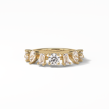 1.4 TCW Pear, Baguette & Round Shaped Wedding Band 7