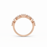 1.4 TCW Pear, Baguette & Round Shaped Wedding Band 21