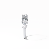 1.4 TCW Pear, Baguette & Round Shaped Wedding Band 4