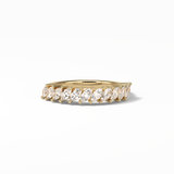 0.78 TCW Marquise Shaped Wedding Band 8