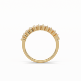 0.78 TCW Marquise Shaped Wedding Band 10
