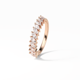0.78 TCW Marquise Shaped Wedding Band 21