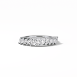 0.78 TCW Marquise Shaped Wedding Band 1