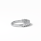 0.78 TCW Marquise Shaped Wedding Band 6