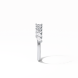 0.78 TCW Marquise Shaped Wedding Band 2