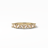 0.44 TCW Baguette and Round Shaped Wedding Band 8
