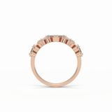 0.44 TCW Baguette and Round Shaped Wedding Band 19