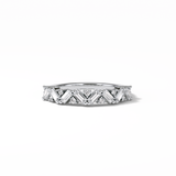 0.44 TCW Baguette and Round Shaped Wedding Band 1
