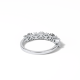 0.44 TCW Baguette and Round Shaped Wedding Band 6
