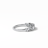 0.44 TCW Baguette and Round Shaped Wedding Band 7