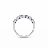 0.44 TCW Baguette and Round Shaped Wedding Band 5