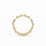 0.66 TCW Baguette Shaped Wedding Band 13