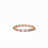 0.66 TCW Baguette Shaped Wedding Band 16