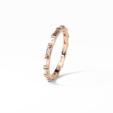 0.66 TCW Baguette Shaped Wedding Band 19