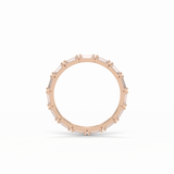 0.66 TCW Baguette Shaped Wedding Band 20