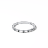 0.66 TCW Baguette Shaped Wedding Band 2