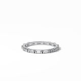 0.66 TCW Baguette Shaped Wedding Band 3