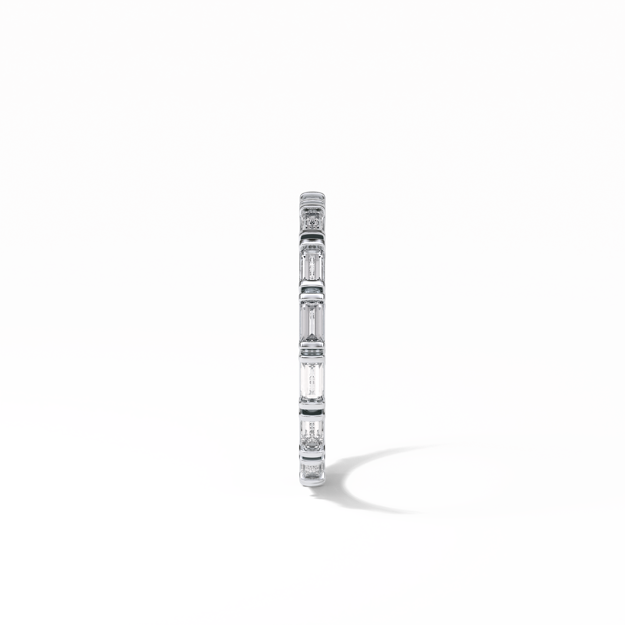 0.66 TCW Baguette Shaped Wedding Band 4