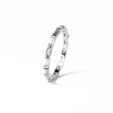 0.66 TCW Baguette Shaped Wedding Band 6