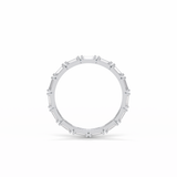 0.66 TCW Baguette Shaped Wedding Band 7