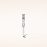 3.5 Oval Shaped Moissanite Half Eternity Wedding Band