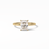 Radiant Hidden Halo Lab Grown Diamond Engagement Ring
