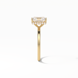 Radiant Hidden Halo Lab Grown Diamond Engagement Ring