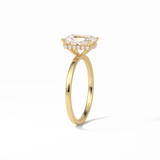 Radiant Hidden Halo Lab Grown Diamond Engagement Ring