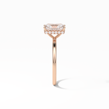 Radiant Hidden Halo Lab Grown Diamond Engagement Ring