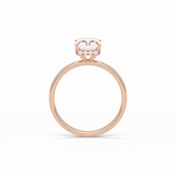 Radiant Hidden Halo Lab Grown Diamond Engagement Ring