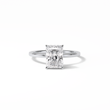 Radiant Hidden Halo Lab Grown Diamond Engagement Ring